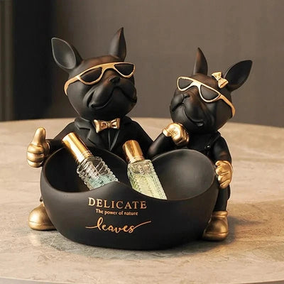 Bulldog Gardien Des Trésors : Statue Et Boîte À Secrets - One PETS-TOP