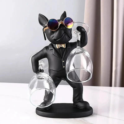 Bulldog Vin: Support Fantaisie Pour Décoration De Table - One PETS-TOP