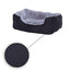 Lit Chien Coussin Chien Panier Chien Avec Coussin Taille S Gris/Noir - One PETS-TOP