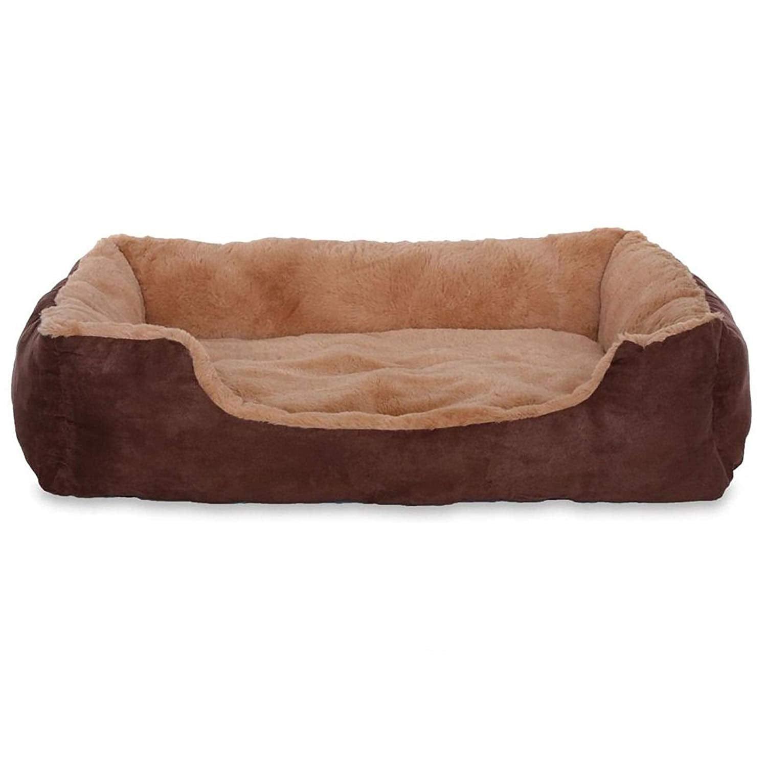 Lit Chien Coussin Chien Panier Chien Avec Coussin Taille S Gris/Noir - One PETS-TOP