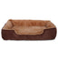 Lit Chien Coussin Chien Panier Chien Avec Coussin Taille S Gris/Noir - One PETS-TOP