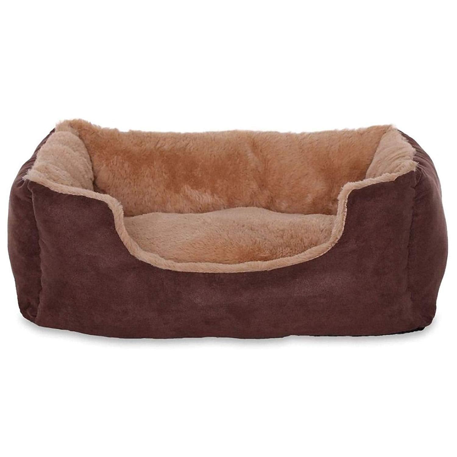 Lit Chien Coussin Chien Panier Chien Avec Coussin Taille S Gris/Noir - One PETS-TOP