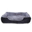Lit Chien Coussin Chien Panier Chien Avec Coussin Taille S Gris/Noir - One PETS-TOP