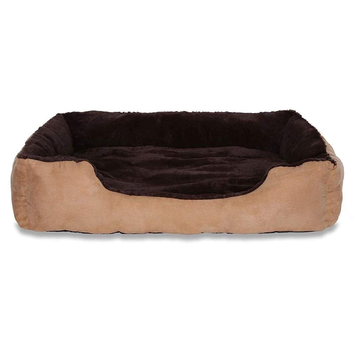Lit Chien Coussin Chien Panier Chien Avec Coussin Taille S Gris/Noir - One PETS-TOP