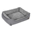 Lit Pour Chien Panier Revêtement En Tissu Style Ours En Peluche Déhoussable Et Lavable En Machine, Marron - One PETS-TOP