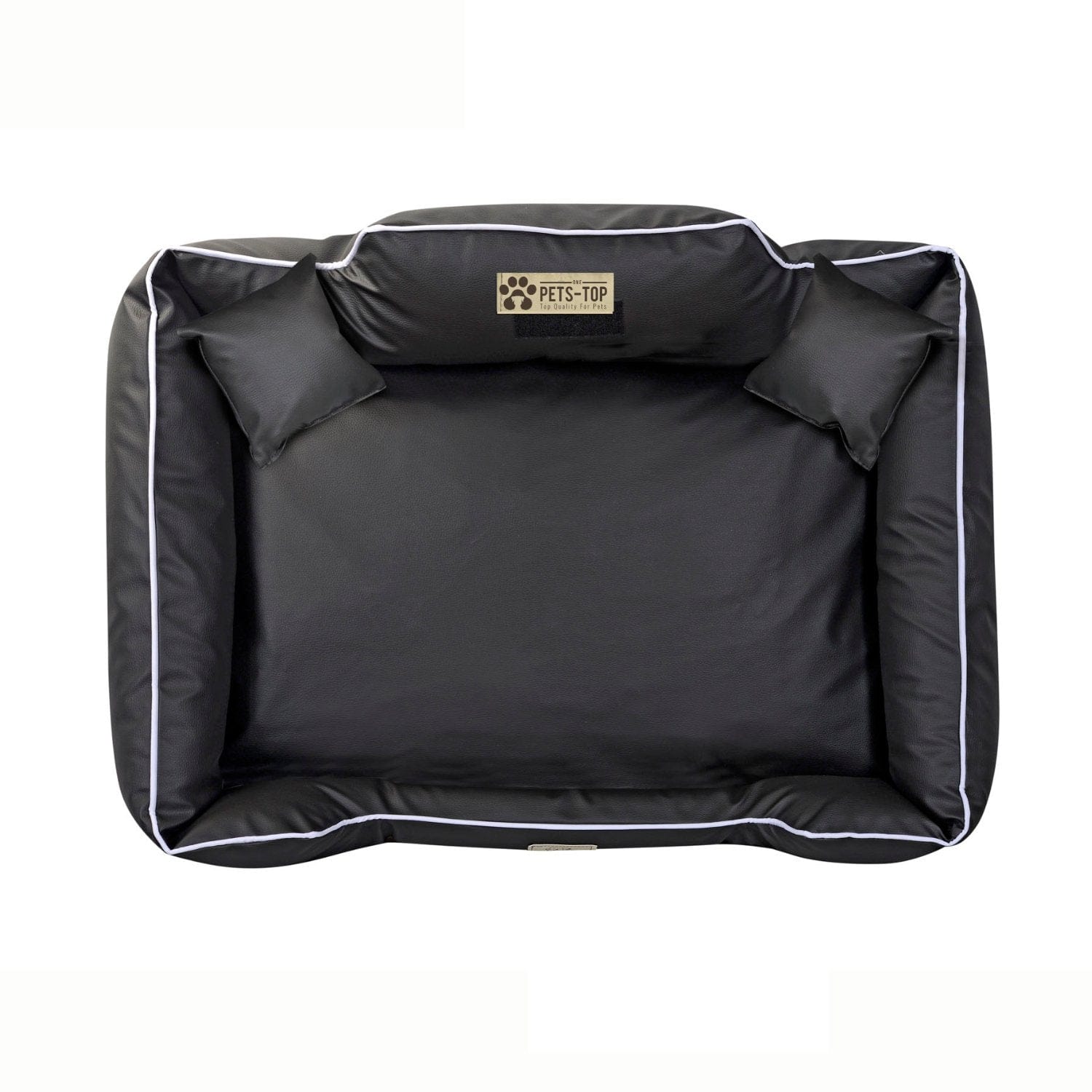 Panier Chien De Luxe Confort Rectangulaire En Cuir Écologique - One PETS-TOP