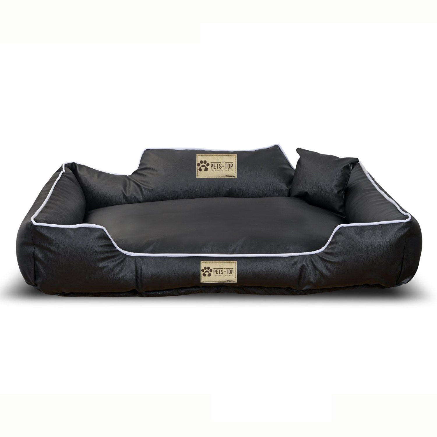 Panier Chien De Luxe Confort Rectangulaire En Cuir Écologique - One PETS-TOP