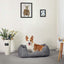 Panier Pour Chien, Lit Pour Chien, Taille M 80 X 60 X 26 Cm, Canapé, Matelas, Avec Coussin Rembourré - One PETS-TOP