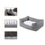 Panier Pour Chien, Lit Pour Chien, Taille M 80 X 60 X 26 Cm, Canapé, Matelas, Avec Coussin Rembourré - One PETS-TOP
