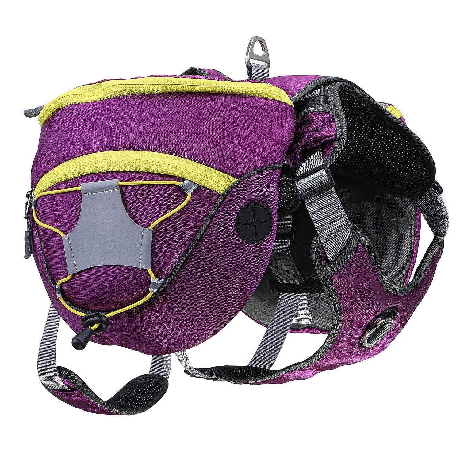Sac À Dos De Transport Sacoche De Randonnée Pour Chien Réglable Imperméable Respirant Avec Pochettes Amovibles Harnais Gilet Sac De Selle À Voyage Marche Formation Camping Entraînement - One PETS-TOP