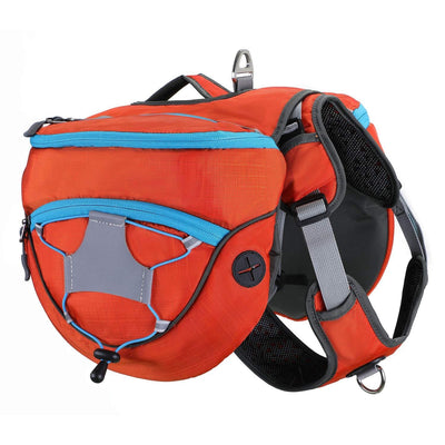 Sac À Dos De Transport Sacoche De Randonnée Pour Chien Réglable Imperméable Respirant Avec Pochettes Amovibles Harnais Gilet Sac De Selle À Voyage Marche Formation Camping Entraînement - One PETS-TOP
