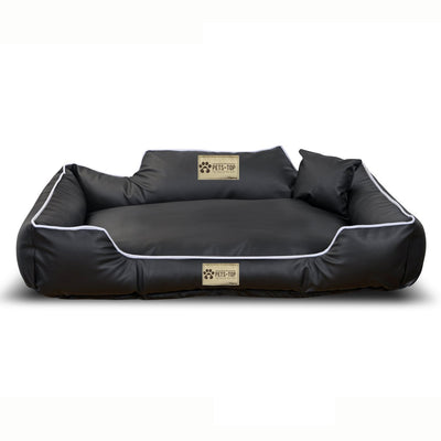 Panier Chien De Luxe Confort Rectangulaire En Cuir Écologique 75x65 cm One PETS-TOP
