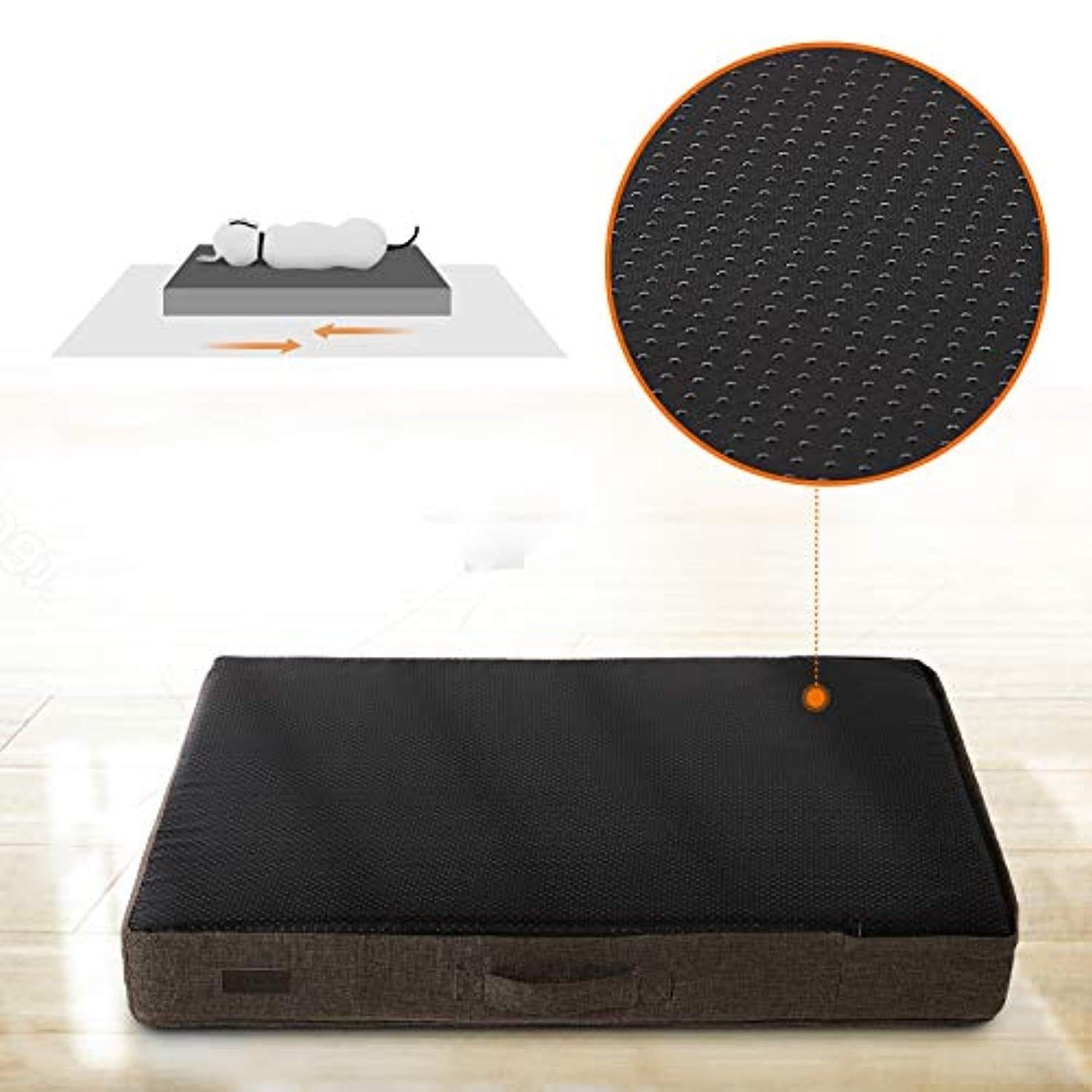 Panier Pour Chien, Matelas Pour Chien Orthopédique, 80 X 60 Cm - One PETS - TOP