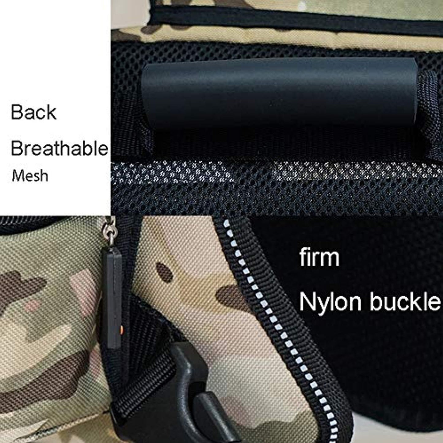 Sac À Dos Pour Chien Hound Outdoor Camping Camping Pack De Randonnée, Sac À Dos Ajustable Avec Des Lignes Réfléchissantes, Pour Chien De Taille Moyenne À Grande (Vert Camouflage) (L) - One PETS - TOP
