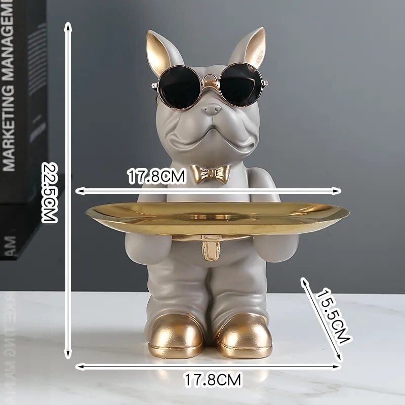 Statue De Bulldog Français En Résine - Élégance Canine - One PETS - TOP