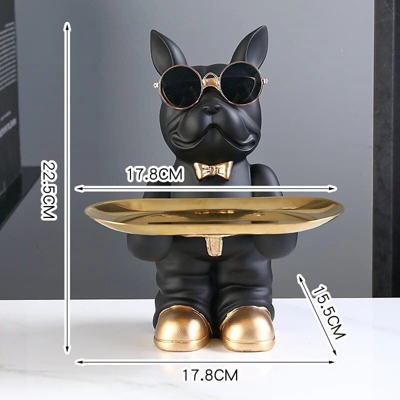 Statue De Bulldog Français En Résine - Élégance Canine - One PETS - TOP