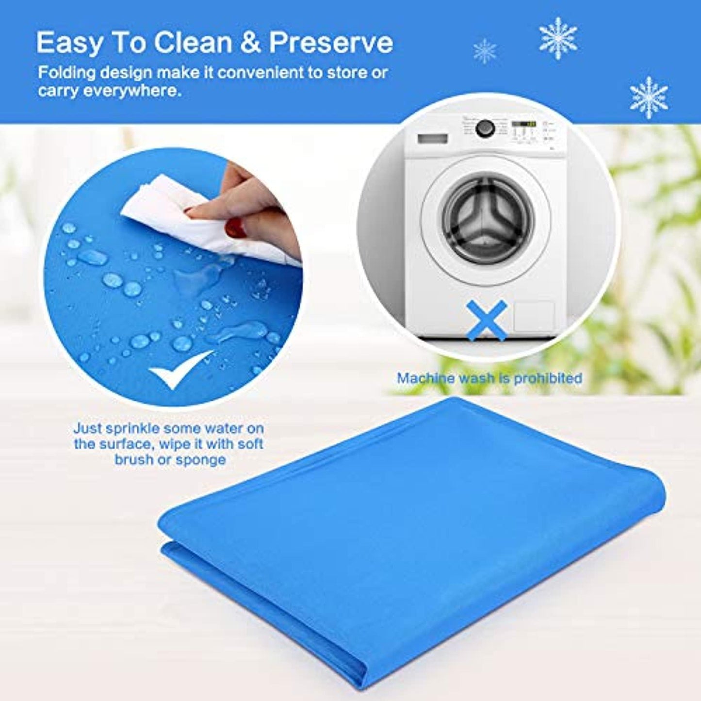 Tapis Rafraichissant Chien Plus Durable Mise A  Niveau Tissu Oxford+Pvc D'Epaisseur 0.4Mm Tapis De Refroidissement Automatique Pour Animaux De Compagnie - One PETS - TOP