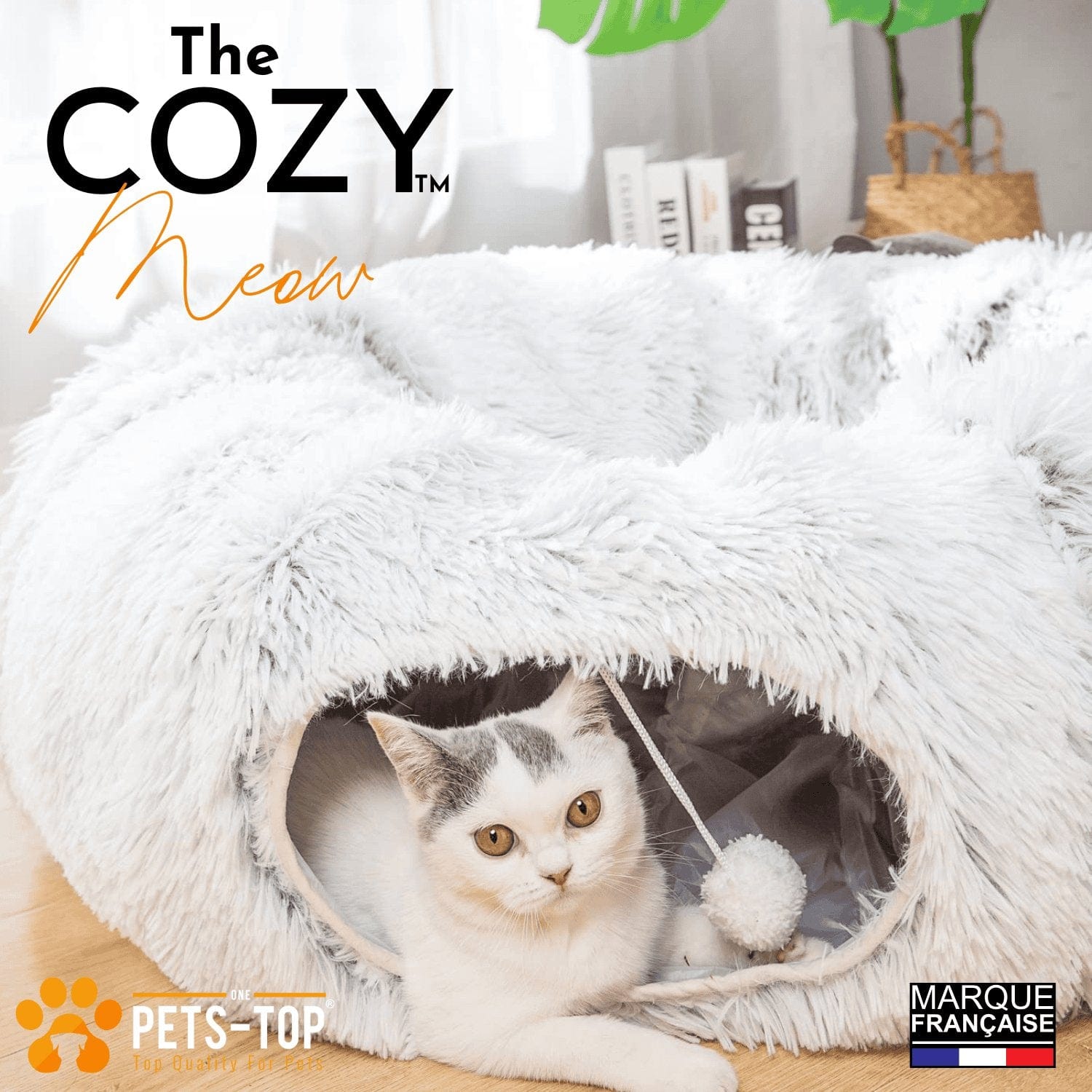 Tunnel Chat Cozy 2 en 1 One PETS-TOP