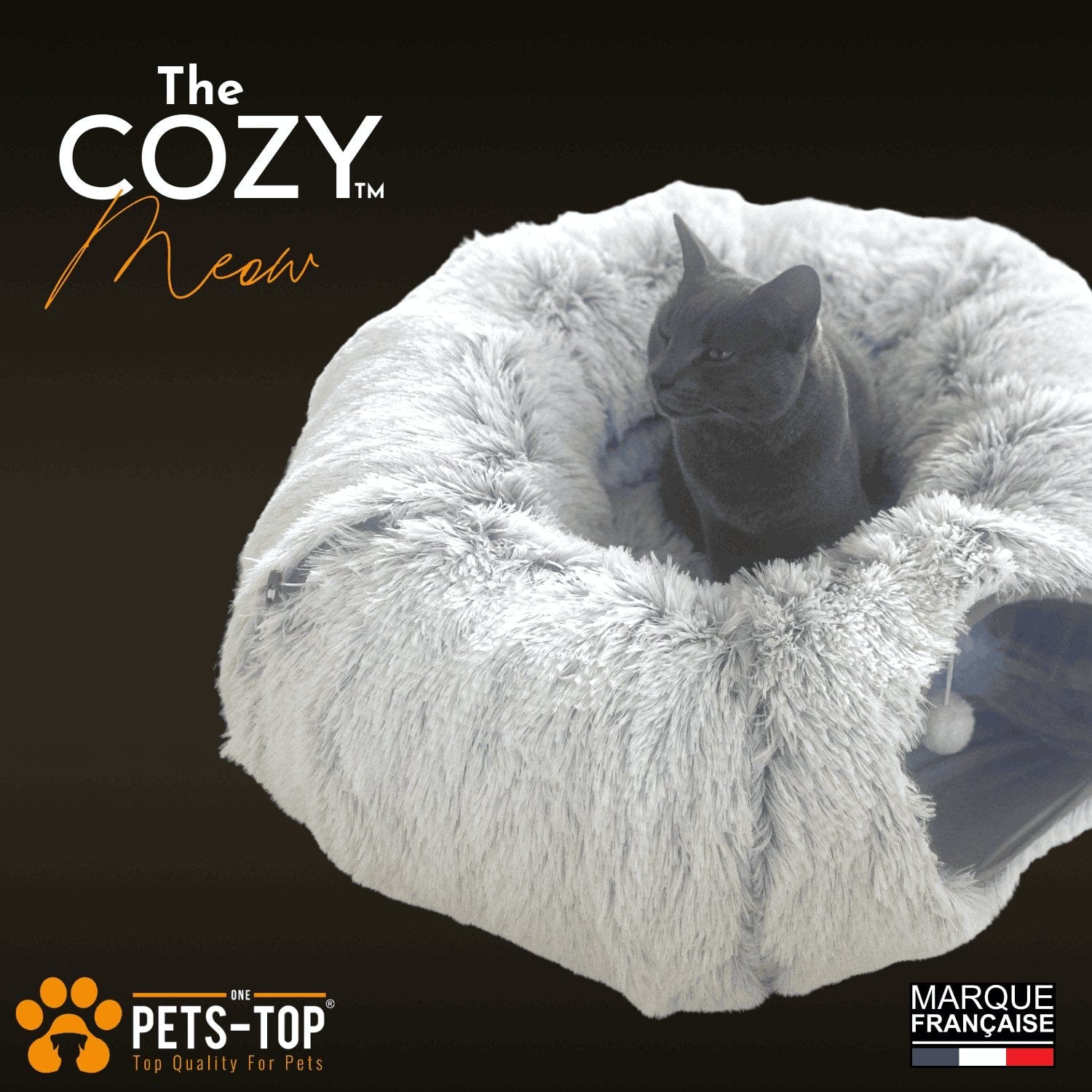 Tunnel Chat Cozy 2 en 1 One PETS-TOP