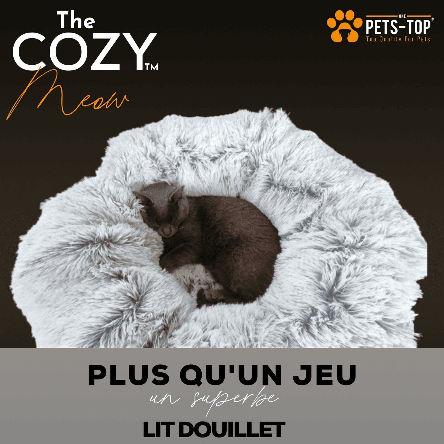 Tunnel Chat Cozy 2 en 1 One PETS-TOP