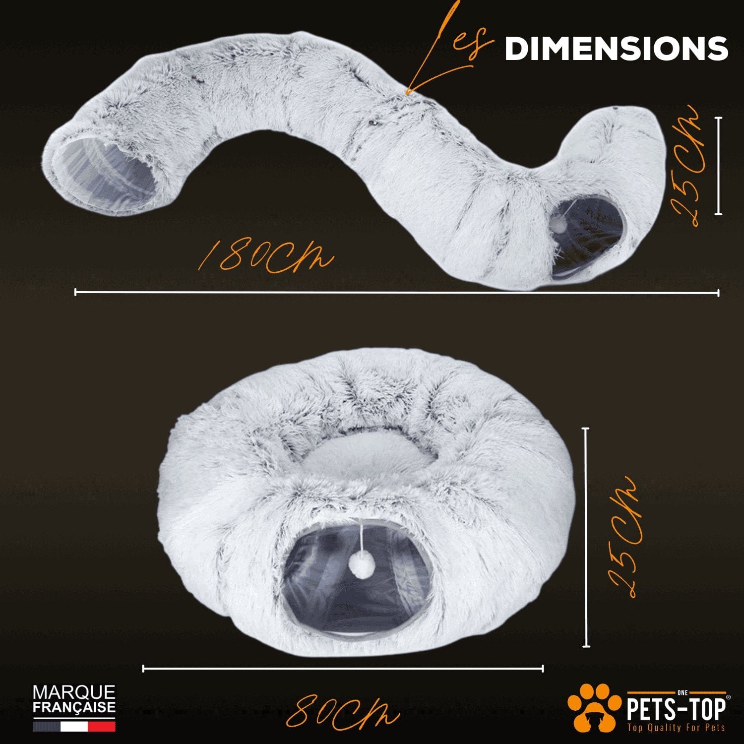 Tunnel Chat Cozy 2 en 1 One PETS-TOP