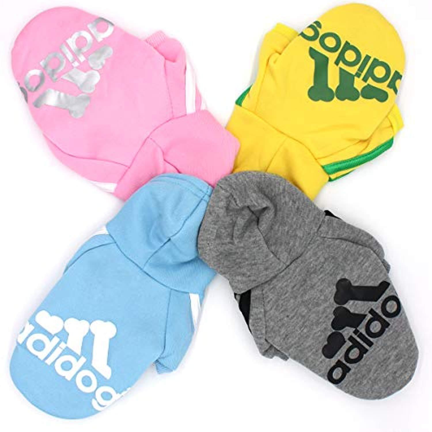 Vêtements Pour Animaux, Adidog Chien Chat À Capuche Vêtements Chiot Pull Chaud À Capuche Chaud Qicheng & Lys (Gris, L) - One PETS - TOP